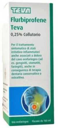 Teva Flurbiprofene 0,25% Collutorio Antinfiammatorio 160 ml