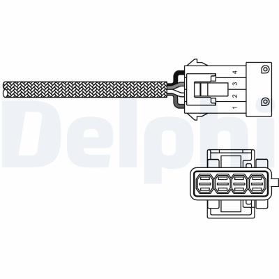 DELPHI Lambdasonde es1079712b1 für Peugeot Citroën Fiat RENAULT