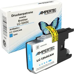 Kompatible Tinte ersetzt Brother LC-1240C cyan