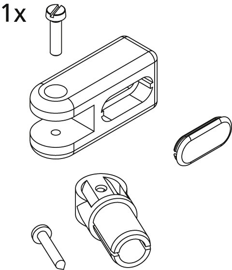 Kermi EBRA014 Set Stabilisierung Wand, silber hochglanz, 2534458 2534458