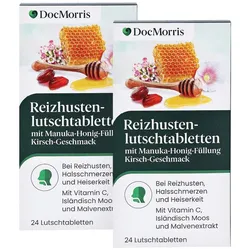 DocMorris Reizhustenlutschtabletten Duo 2X24 St