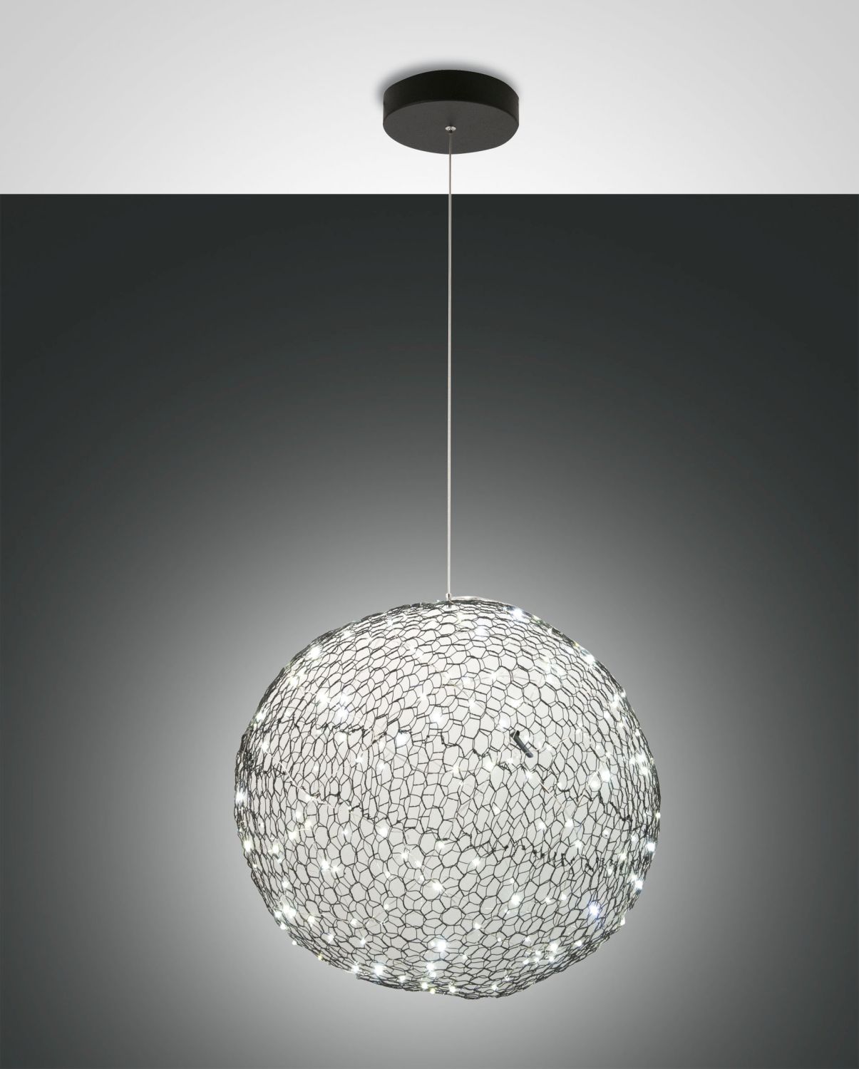 Fabas Luce LED-Pendelleuchte SUMTER schwarz 50cm 3693-45-101 8019282533580