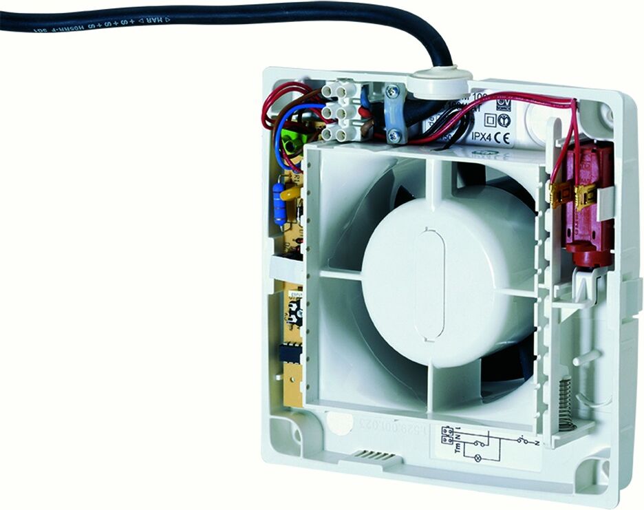 Vortice Aspiratore Elicoidale Da Muro E Vetro 20w 175 M³/h Ipx4 Ø 120 Mm M 120/5 A Ll 11322