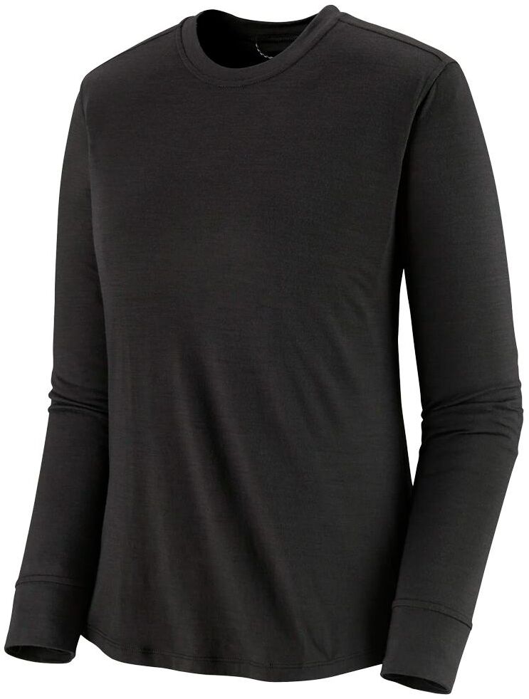 Patagonia  - Cap Cool Merino LS Blend W Black - XS - Tee-shirt de rando