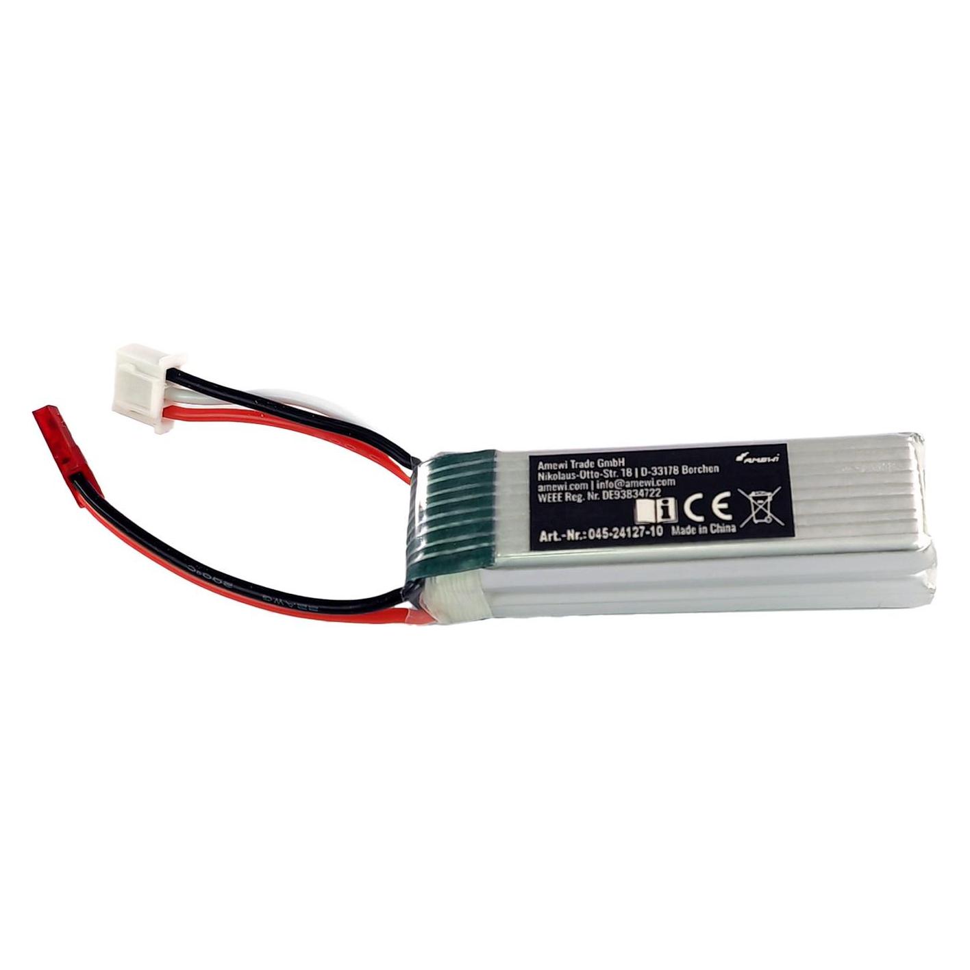 Amewi LiPo Akku 2S 7,4V 600mAh BEC (600 mAh, 7.40 V) (54527596)