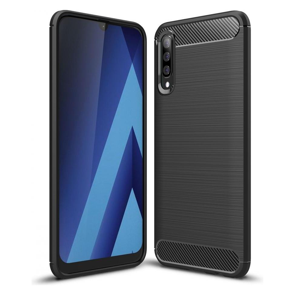 Screenguard Samsung Galaxy A50 Hülle Carbon Brushed Soft TPU (Samsung Galaxy A50) (00024566)