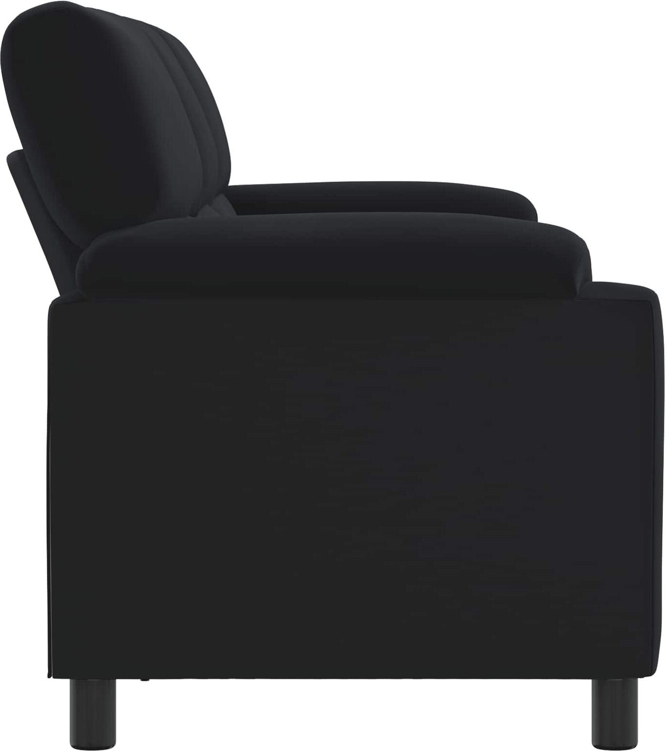 vidaXL Canapé Noir 214 x 85 x 93 cm Velours