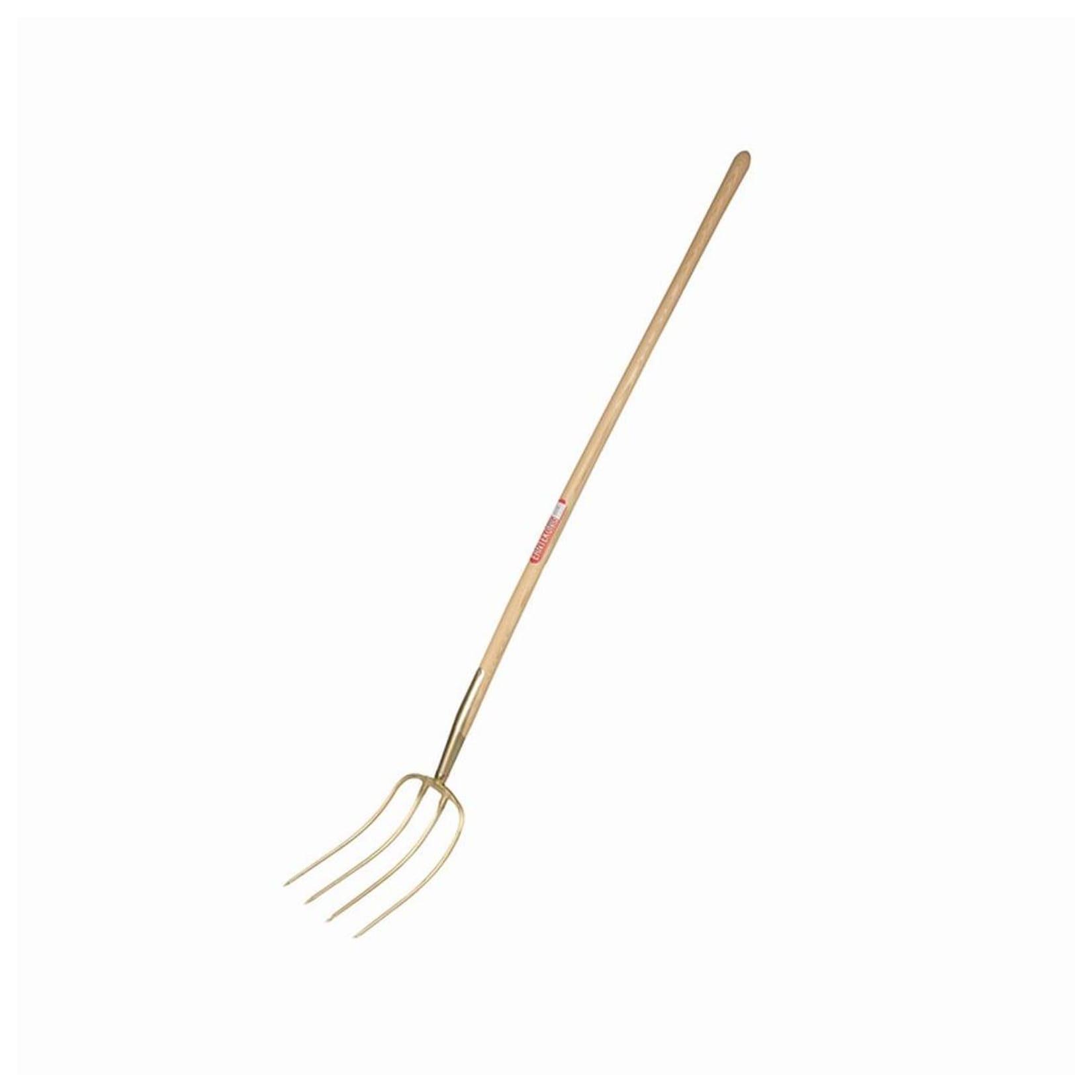 FREUND VICTORIA Dunggabel 4 Zinken, 135cm-Stiel Esche, 31x23cm, gold-lackiert