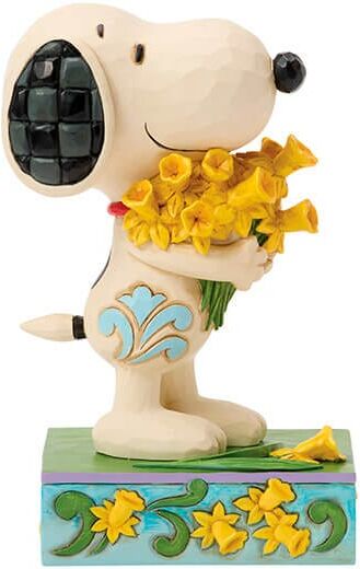 Peanuts by Jim Shore Snoopy with Daffodils Figurine