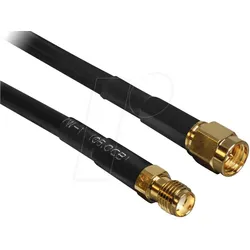 DELOCK 88443 - WLAN Kabel, SMA Stecker, SMA Kupplung, 2m