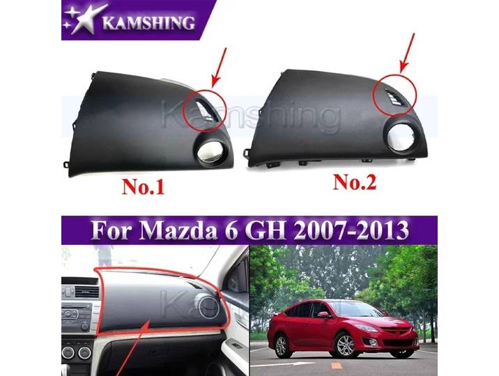 Panneau de couverture de tableau de bord de marque Kamshing pour Mazda 6 GH 2007-2013 panneau de garniture de copilote de Console centrale panneau de bord