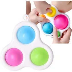 Push-pop-Blasen Typ 3 Anti-Stress-Spielzeug-Schlüsselanhänger