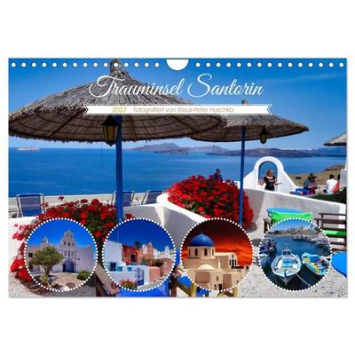 Trauminsel Santorin (Wandkalender 2027 DIN A4 quer), CALVENDO Monatskalender
