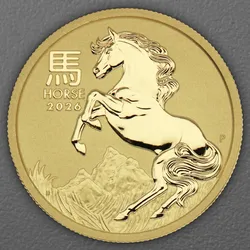 Goldmünze 1/2oz "Pferd" 2026 Lunar III – Year of the Horse (Australien)