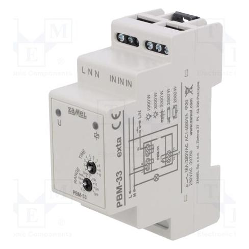 Zamel Relais: Installation bistabil,Impuls NO/NC USpule: 230VAC PBM (PBM-33)