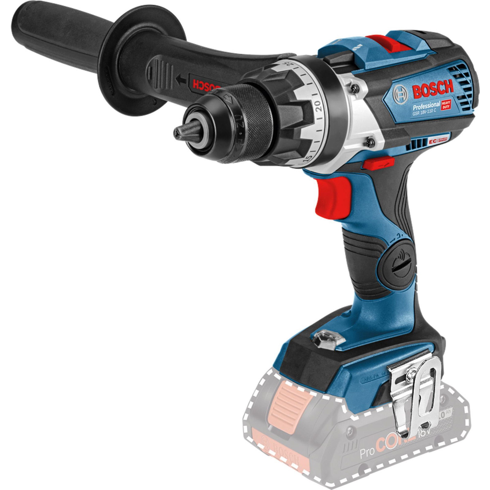 Bosch Professional GSR 18V-110 C Accuboormachine, 18,0 V, zonder accu