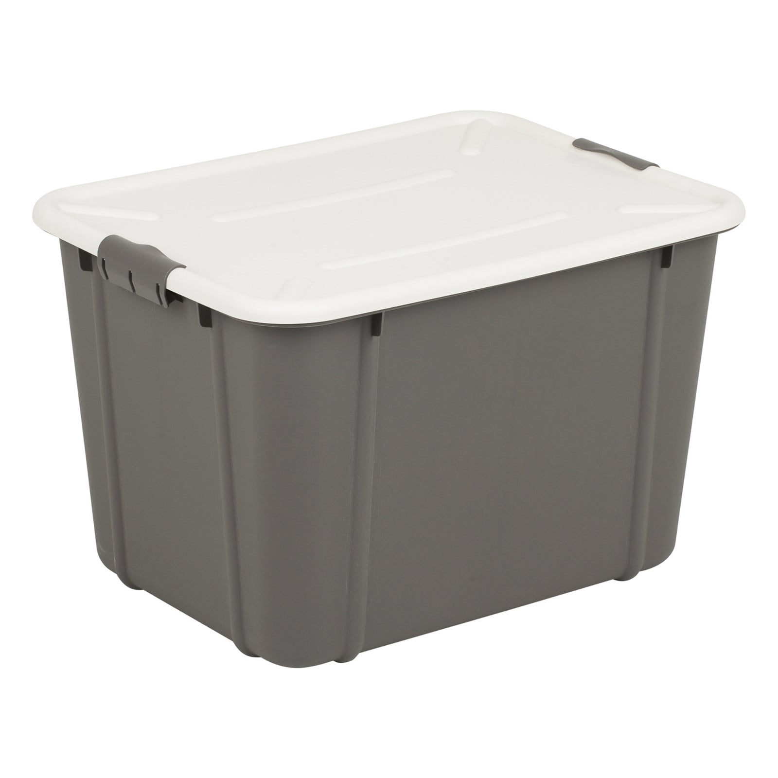 BRANQ Opslagcontainer Velur, 30 liter, grijs, stapelbaar