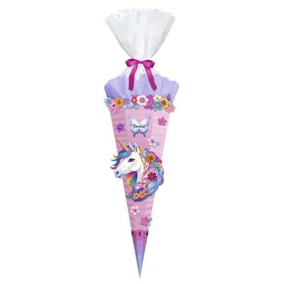 URSUS Schultüten-Bastelsets Diamond Painting Easy Line, Fancy Unicorn