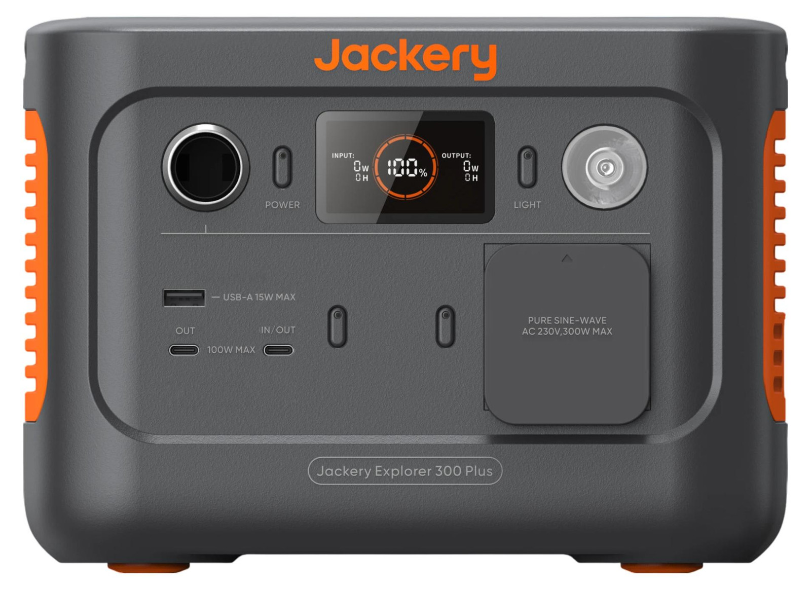 Jackery JE-300B Draagbare Powerstation met 288 Wh, 300 W Zuivere Sinusgolf en Zonnepaneel aansluiting