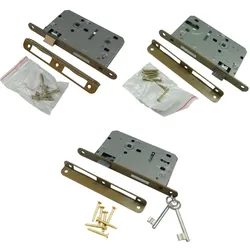 Zimmertürschloss Zimmertürschloß Einsteckschloss Schloss PZ BB WC 72/60 mm 6375 6337 DV-6337-ZA-P