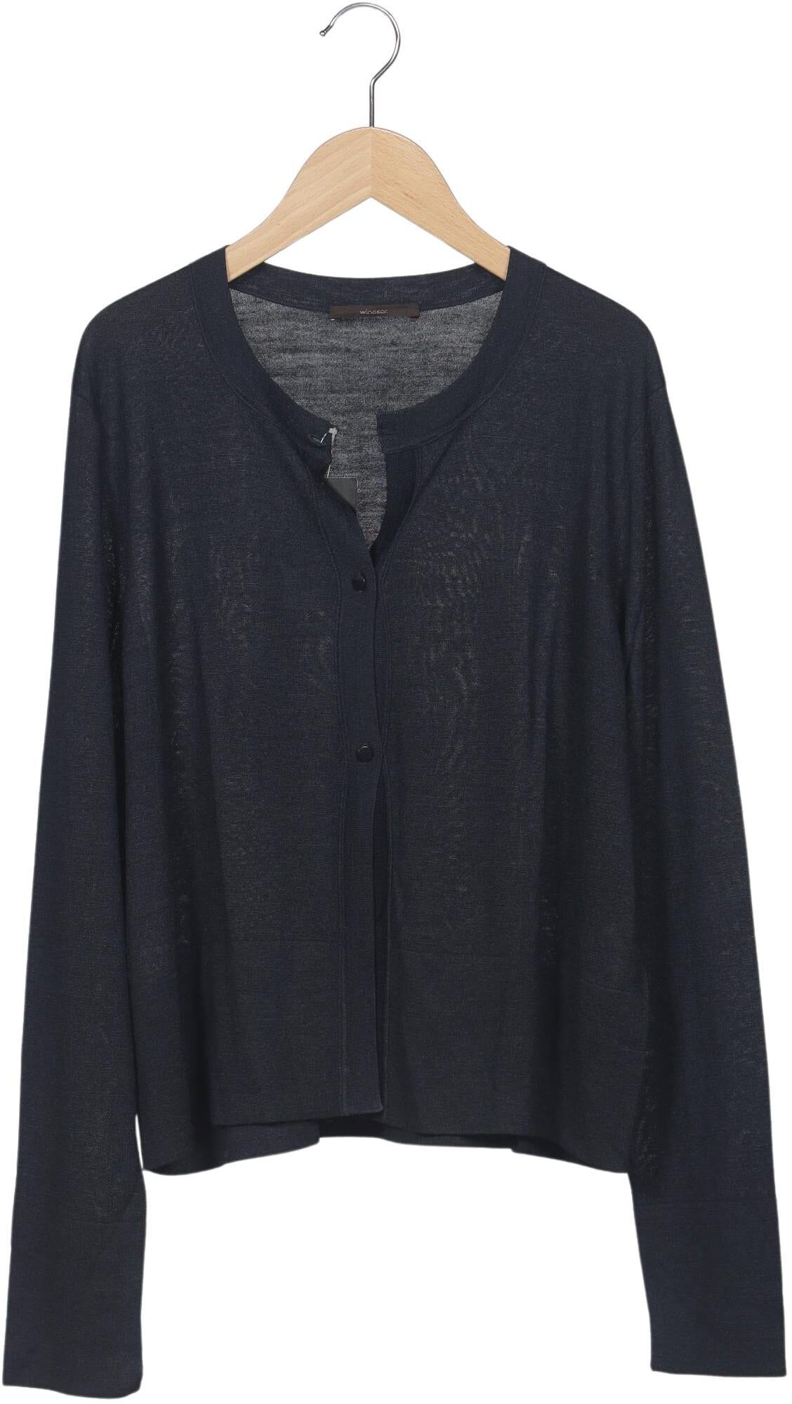 windsor. Damen Strickjacke, Marineblau, Gr. EU 46, Seide - Second Hand
