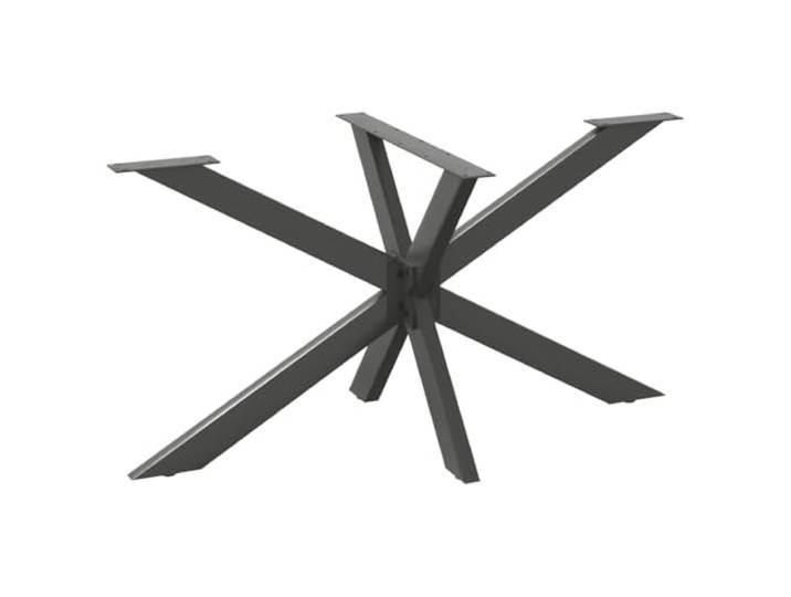 hliofuir Esstischbein Spinnenform Anthrazit 150x78x73cm Stahl Metall Robustes Tischgestell aus pulverbeschichtetem Stahl für das Esszimmer, inklusive Nivellierfüße und M5 Schrauben.