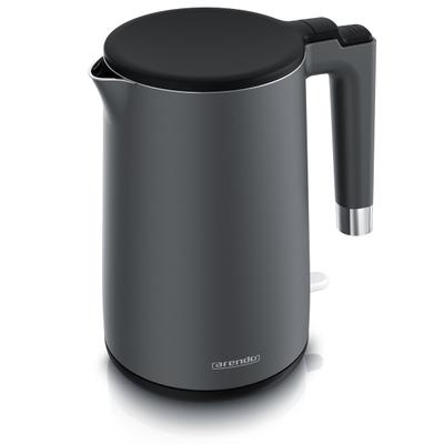 Arendo Wasserkocher 1,5 l, 2000 W, Edelstahl-Innenbehälter, Doppelwand, Abschaltautomatik sowie Überhitzungs- und Trockengehschutz