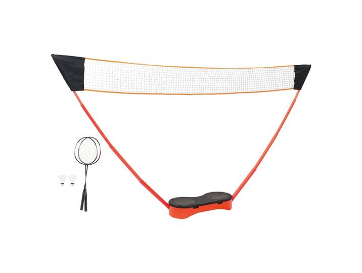 vidaXL Badminton-Set mit 2 Schlägern, Netz & Tasche 292x30x152 cm