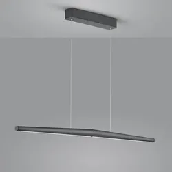 Helestra MÖWE LED Pendelleuchte aus Aluminium in mattem Schwarz