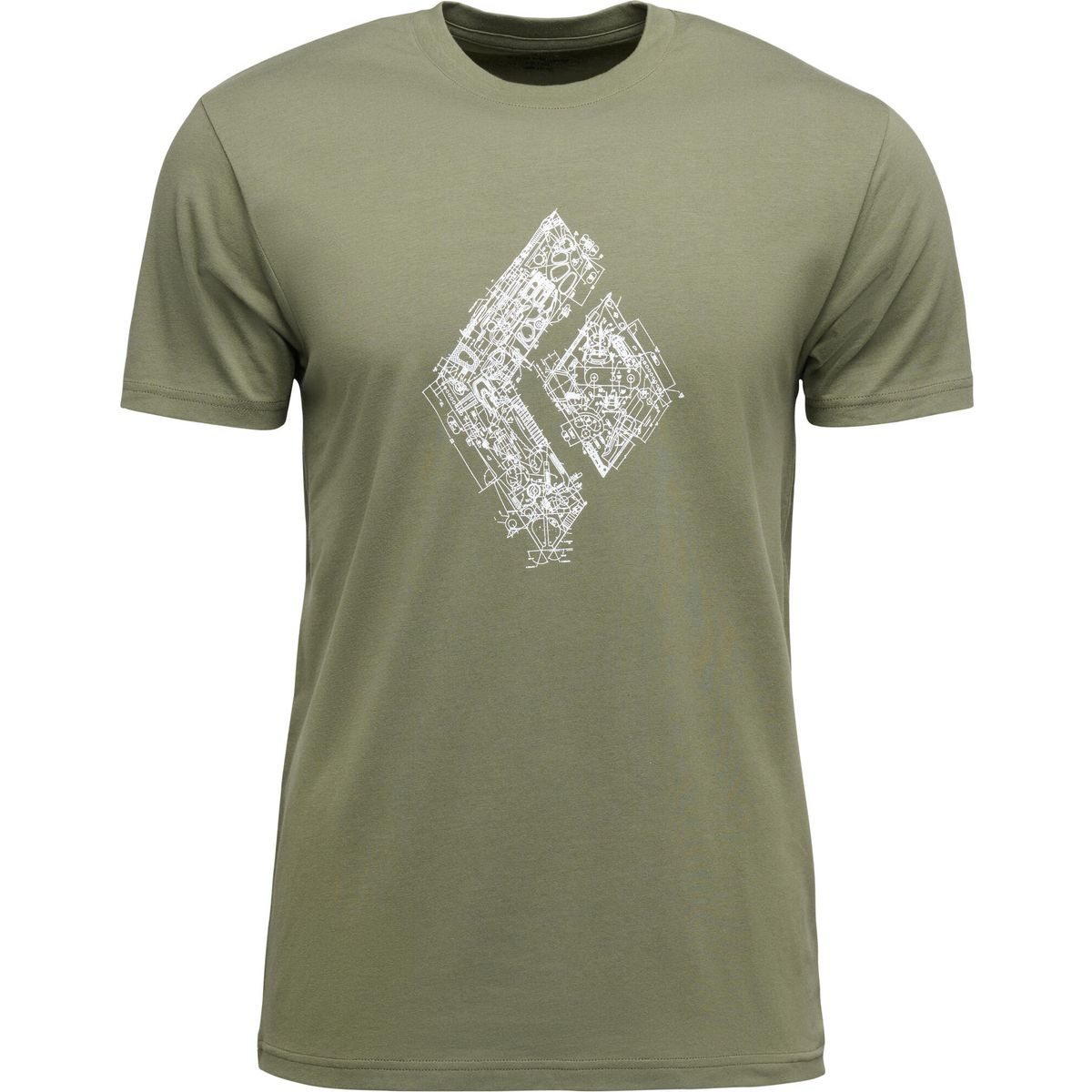 Black Diamond M Engineered Diamond SS Tee tundra (3010) MED AP7524723010MED1