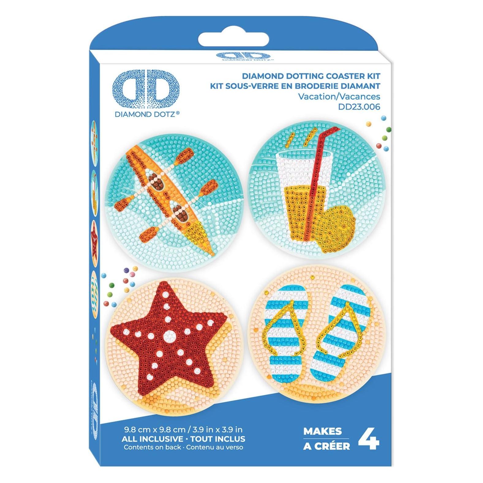 Diamond Dotz Diamond Painting Untersetzer Ferien (2594409)