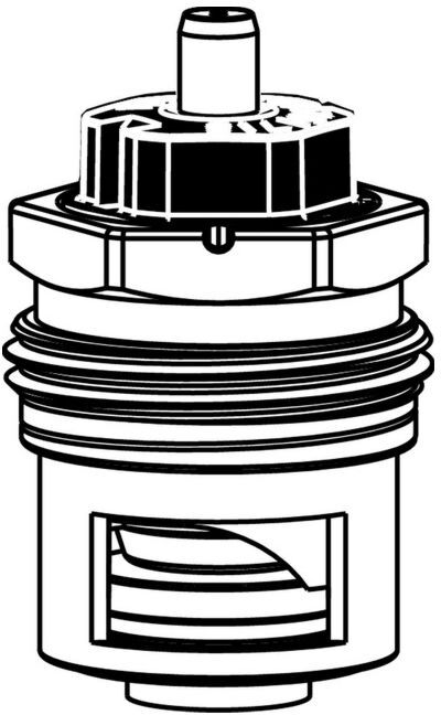 Heimeier V-exact II Thermostat-Umrüstoberteil 3700-24.300 DN 10/15/20, mit genauer stufenloser Voreinstellung