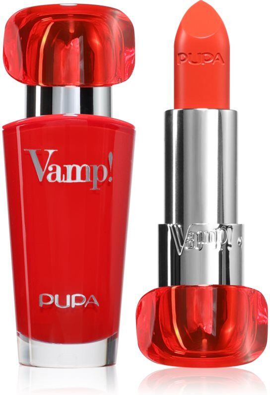 PUPA Milano Vamp! Luminous Lipstick lipstick for full lips shade 306 Outstanding Orange 3.5 g