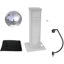 EUROLITE Set Spiegelkugel 50cm mit Stage Stand variabel + Cover schwarz