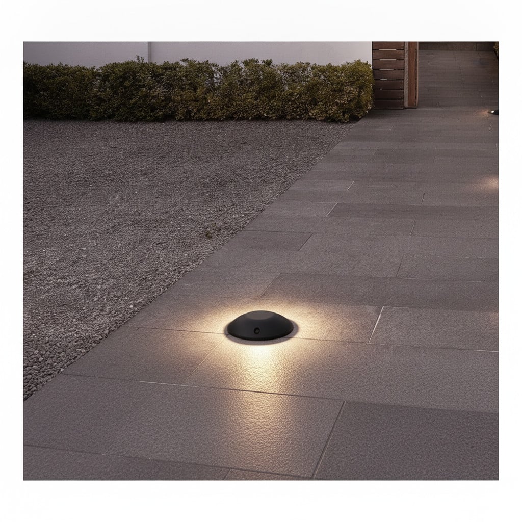 Lyora Grado LED grondspot zwart - 6W - Warm wit