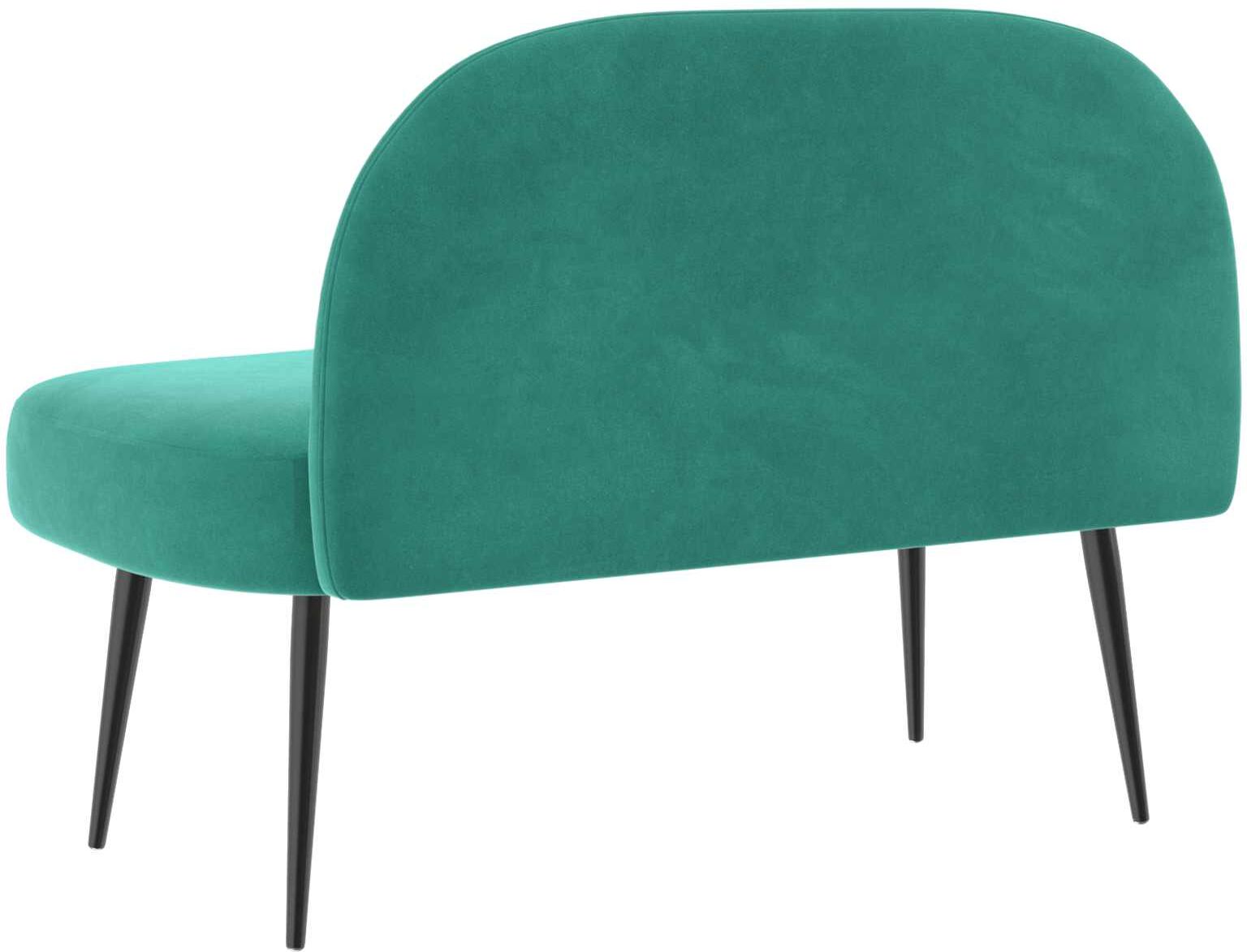 vidaXL Banc rembourré avec dossier Turquoise 110 x 60 x 76 cm Velours