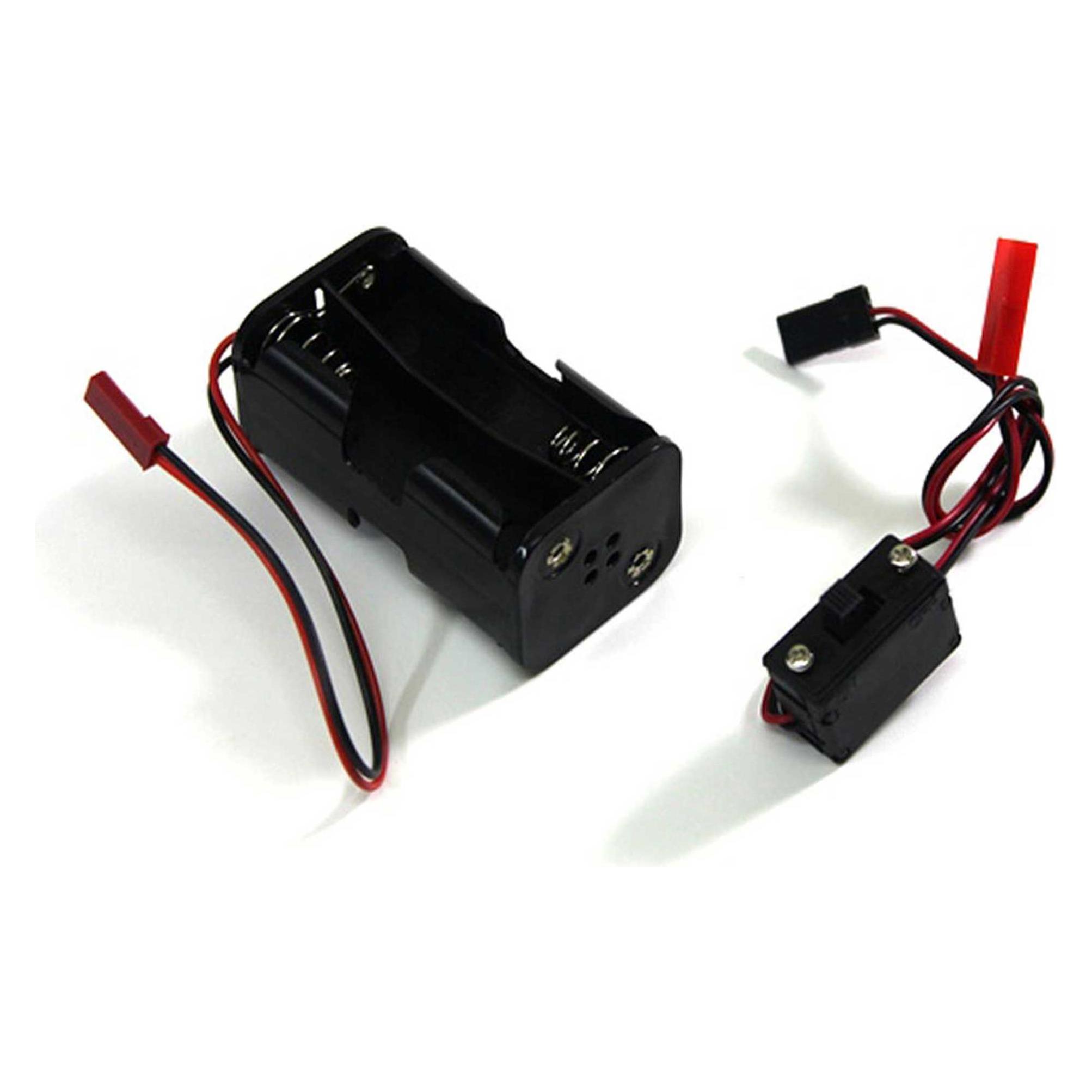 Absima Batteriebox mit Schalter für Mignonzellen (2300002)