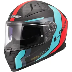 LS2 FF811 Vector II C Grid Integralhelm rot-cyan - L (59/60)