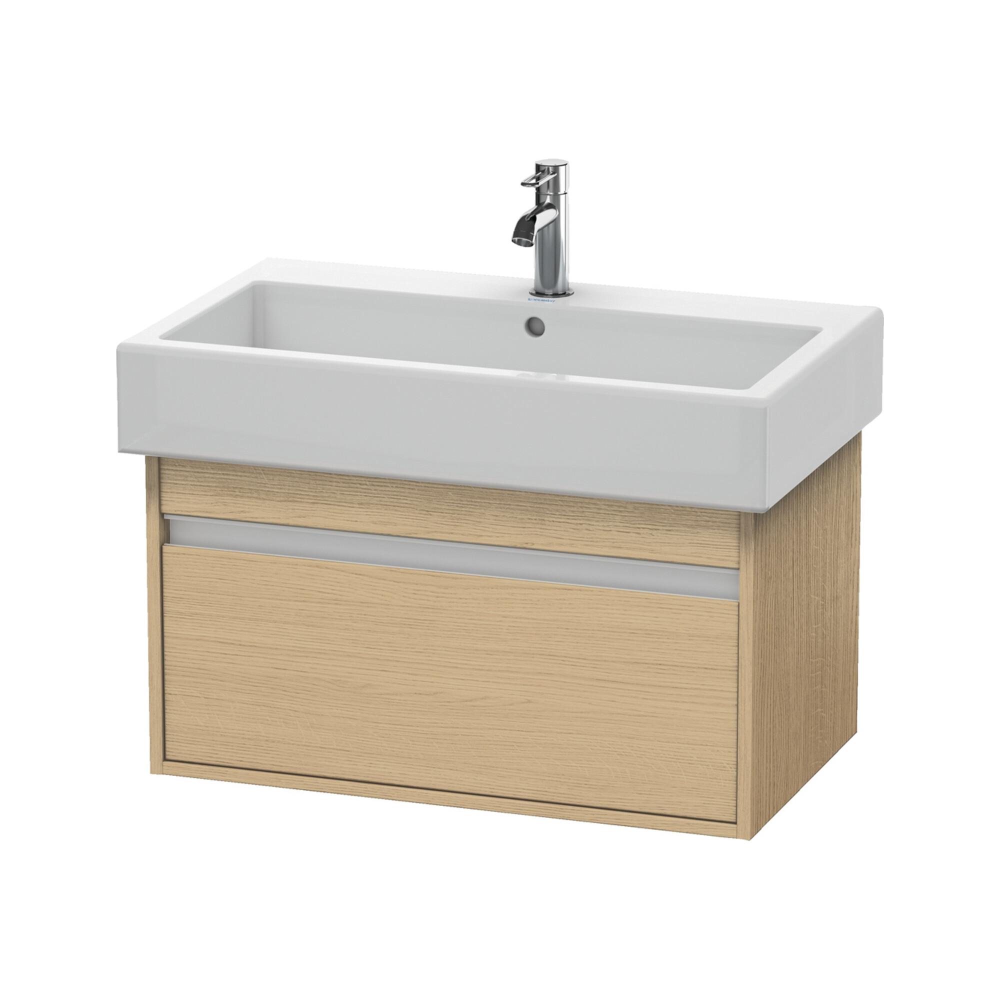 Duravit Waschtischunterschrank Ketho 75x44cm, Ei natur, 1 Auszug, wandhängend (KT668703030)
