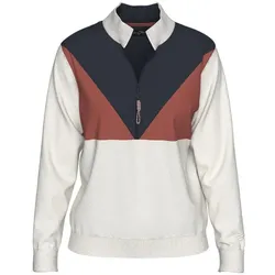 Cherie Golf Damen Fleece Sweater Snow weiss/navy
