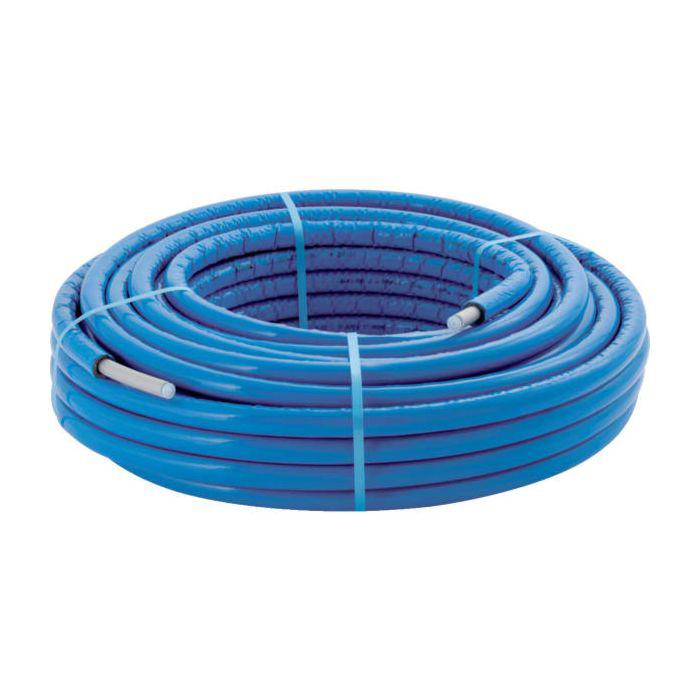 Geberit FlowFit Systemrohr ML, rund vorgedämmt 13mm 619141002 Rollenware d20, Länge 50m blau ab Bj 2024