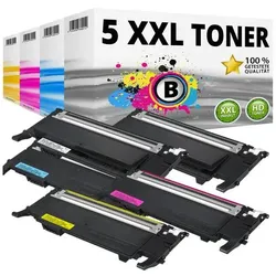 Druckfuxx, Toner, 5 XXL TONER PATRONEN für Samsung CLP-320N CLP-325W CLX-3185FN CLX-3185