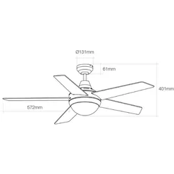 EDM 33988, Ventilator, Braun, Weiss