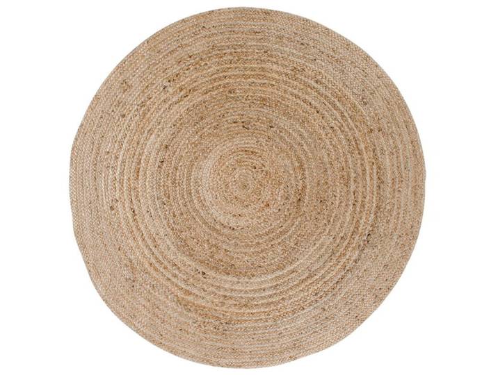 Teppich Runavo nature Einfarbig Jute 120 x 120 cm - Teppich