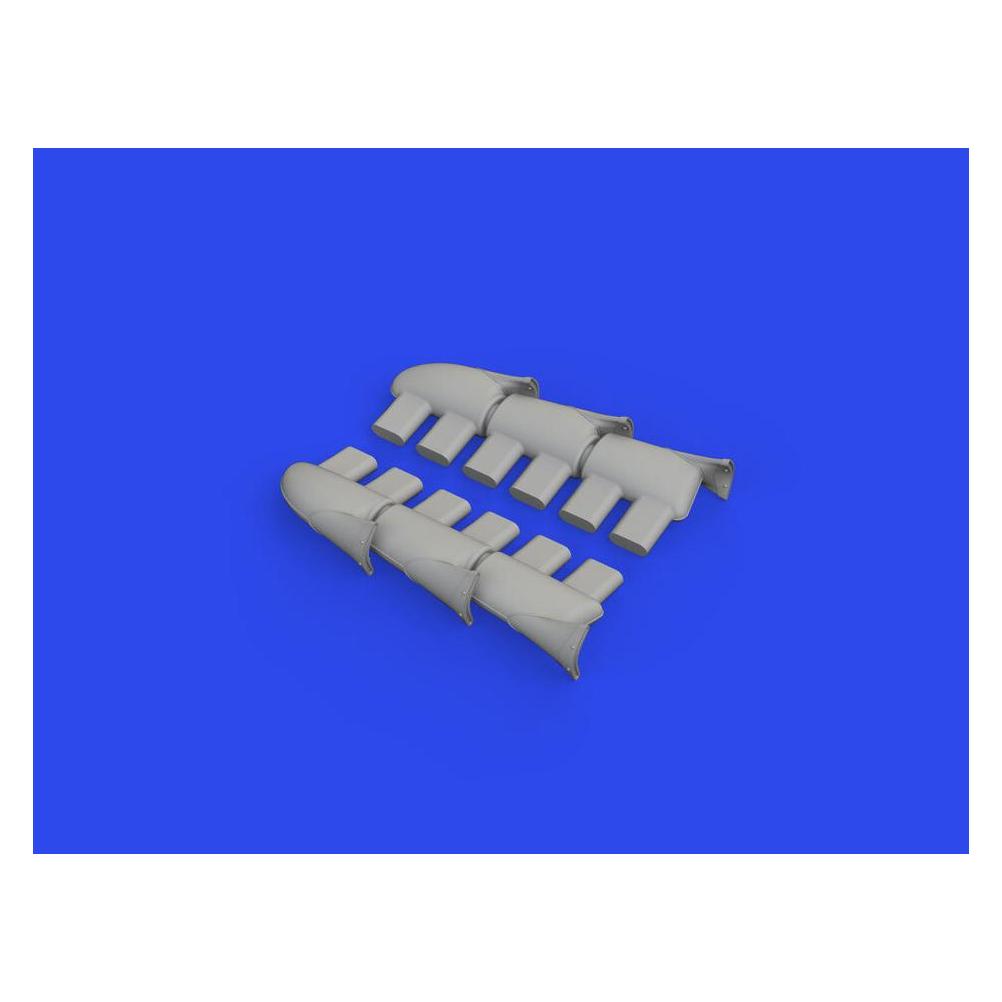 Eduard Hurricane Mk.II exhaust fishtail PRINT 1/32 REVELL (632189)