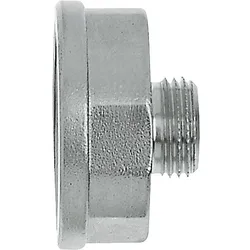 Reduzierstück Messing vernickelt Rp 1'' x R 1/2'' Heimeier 2201-42.044