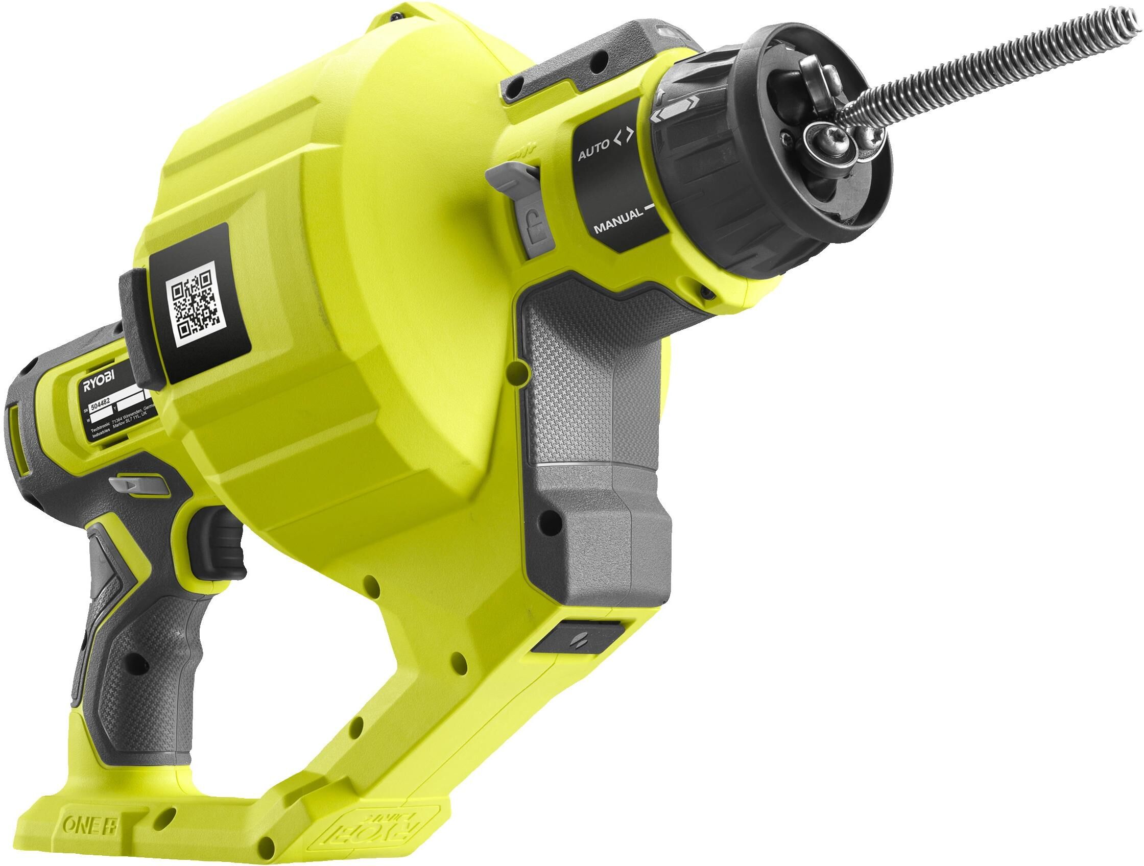 RYOBI Rohrreinigungsspirale "18 V ONE+ RDA18-0", grün (bunt), Rohrreinigungswerkzeuge, Rohrreinigungsspirale bunt Einheitsgröße