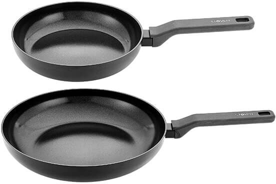 Stoven Noir 2 Piece 20cm & 28cm Frying Pan Set