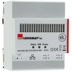 BEG 93355 DALI-Router BACnet Hutschienenmontage weiß IP20 ROUTER2-DALI-SYS-BACnet-REG weiß