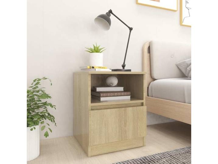 Maison Exclusive - Tables de chevet 2pcs chêne sonoma 40x40x50cm bois d'ingénierie